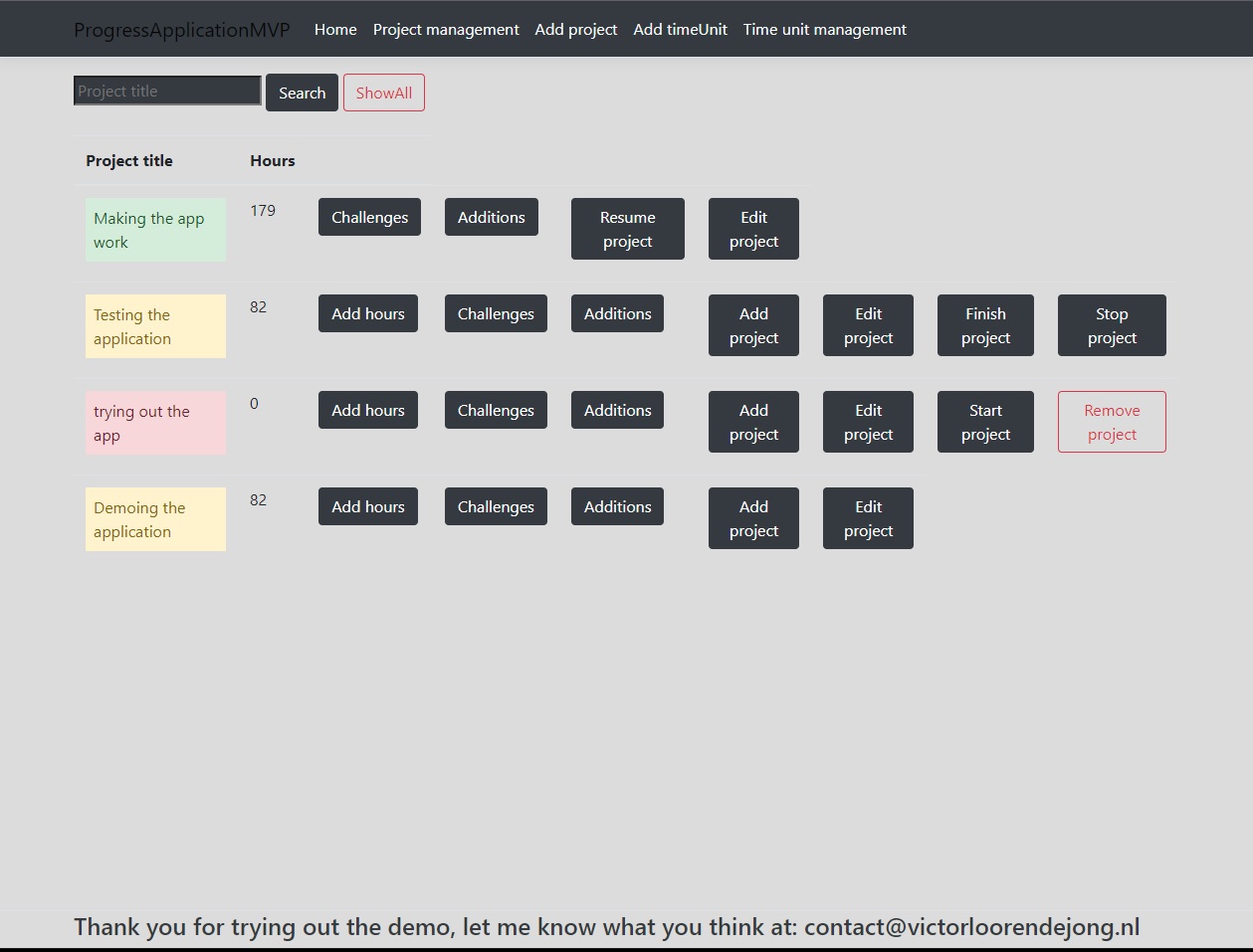 Progress Application-Photo